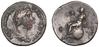 Roman Imperial Coinage, Antoninus Pius, Sestertius, Rome, 143-4, laureate and draped bust right, rev. Italia,...