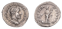 Roman Imperial Coinage, Maximinus Thrax, Denarius, 235-6, laureate, draped and cuirassed bust right, rev....