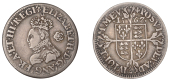 Elizabeth I (1558-1603), Milled coinage, Sixpence, 1567, mm. lis, bust F, reads regi, 3.02g/7h (Borden & Brown 37...