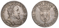 France, Henry II, Teston du moulin, by Étienne Bergeron, fourth type, 1554a, Paris, 9.56g/6h (Laf. 828; Dup. 990)....
