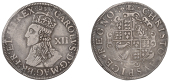 Charles I (1625-1649), Patterns, Pattern Shilling, Gp E, mm. portcullis, no inner circles, rose stops on rev.,...