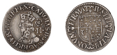 Charles I (1625-1649), Patterns, Pattern Halfgroat, by N. Briot, carolvs d g mag brit fr et hib rex, crowned bust...