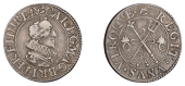 Charles I (1625-1649), Patterns, Pattern Halfgroat, by N. Briot, mm. rose, car d g mag brit fr et hibe r,...