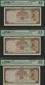 Banco Nacional Ultramarino, Timor, printers archival specimen 100 Escudos (3), 25 April 1963, serial number ranges...