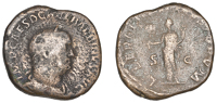 Roman Imperial Coinage, Balbinus, Sestertius, 238, rev. Liberalitas standing left, 19.30g (RIC 15). Fair 	 £40-£50