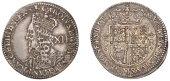 Charles I (1625-1649), Third coinage, Falconer’s Second issue, Twelve Shillings, mm. thistle on obv. only, signed...