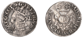 Charles I (1625-1649), Third coinage, Falconer’s First issue, Forty Pence, no mm., signed f (?) on rev., 1.69g/6h...