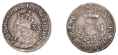 Charles I (1625-1649), Third coinage, Briot’s issue, Twenty Pence, no mm., signed b below bust on obv. and after...