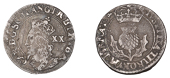 Charles I (1625-1649), Third coinage, Falconer’s First issue, Twenty Pence, no mm., signed f on rev., reads scot...