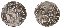 Charles I (1625-1649), Fourth coinage, Two Shillings, no mm., large mark of value, 1.01g/6h (Murray 2(i), rev. b; B...