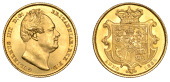 William IV (1830-1837), Sovereign, 1836

gulielmus IIII D : G :  britanniar : rex f : d :

bare head...