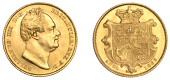 William IV (1830-1837), Sovereign, 1833

gulielmus IIII D : G :  britanniar : rex f : d :

bare head...
