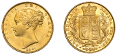 Victoria (1837-1901), Sovereign, 1844 [‘44’ small, close together and high]

victoria dei gratia

bare head...