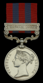 India General Service 1854-95, 1 clasp, Hazara 1888 (272 Pte. G. Pett 1st Bn. Suff. R.) good very fine	 £140-£180