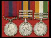 A Boer War D.C.M. group of three awarded to Sergeant A. Wheaton, 1st Battalion, Suffolk Regiment

Distinguished...