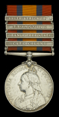 Queen’s South Africa 1899-1902, 4 clasps, Cape Colony, Orange Free State, Transvaal, South Africa 1901 (6523 Pte...