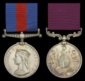 Pair: Colour Sergeant T. Appleton, 12th Foot

New Zealand 1845-66, reverse dated 1863 to 1866 (712. Thos....