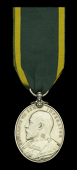 Territorial Force Efficiency Medal, E.VII.R. (310 Cpl. C. P. Hall. 4/Suffolk Regt) very fine	 £70-£90