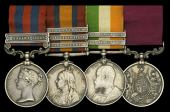 Four: Colour Sergeant T. Tyrrell, Suffolk Regiment, wounded at Buffels Spruit, 9 September 1900

India General...