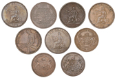 New Zealand, CHRISTCHURCH, Alliance Tea Company, Penny, 1866 (G 6; A 7); G.L. Beath & Co., Pennies (3), undated (G...