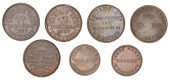 Australia, Victoria, MELBOURNE, Moubray Lush & Co., Penny, undated (G 204; A 391); James Nokes, Halfpennies (2),...