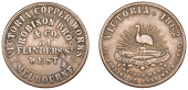 Australia, Victoria, MELBOURNE, Robison Bros & Co., Penny, 1862 (G 240; A 460). Collector’s number (?) ‘8’ on...