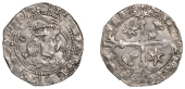 James III (1460-1488), Base silver issue, 1471-83, Groat, Edinburgh, mm. cross, tressure of eight arcs broken by...