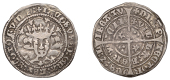 James III (1460-1488), Light issue, 1475, Groat, Berwick, mm. cross pattée, crown of five fleurs, tressure of nine...