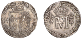 Mary (1542-1567), Second period (with Francis), Testoon, type II, 1560, mm. cross potent, obv. legend ends q, rev....