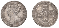 Anne (1702-1714), Shilling, 1708e third (second Scottish) bust, wide 0 in date (SCBI 35, 1810-11; B. 7, fig. 1089; S...