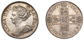 Anne (1702-1714), Shilling, 1708, third bust (ESC 1399; S 3610). Good extremely fine, lightly toned	 £400-£500