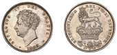 George IV (1820-1830), Shilling, 1825, type 3 (ESC 2405; S 3812). Trifling marks, otherwise better than extremely...