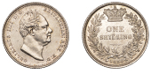 William IV (1830-1837), Shilling, 1834 (ESC 2489; S 3835). Extremely fine, wiped on obverse 	 £120-£150