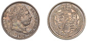 George III (1760-1820), New coinage, Shilling, 1820 (ESC 2157; S 3790). Extremely fine or a little better, richly...