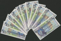 Bank of Ireland, £5 (11), 1 March 2003, serial numbers AY300401-11, uncirculated (11 notes)
PMI BA 132, Pick 79a	...
