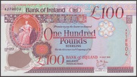 Bank of Ireland, £100, 1 July 1995, serial number A278804, McGinn signature, uncirculated, scarce in this lovely...