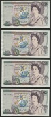 Bank of England, George M. Gill, £20 (4), 1 March 1988, serial numbers 05L 776970-73, uncirculated (4 notes)
EPM...