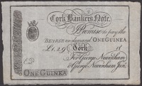 Cork Bank, for George Newenham Jnr, unissued 1 Guinea, 18-, no serial number, in PMG holder number 35, choice very...