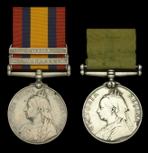 Queen’s South Africa 1899-1902, 2 clasps, Transvaal, South Africa 1902 (2908 Pte A. Garrod. Suffolk Regt);...