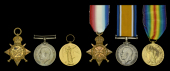 Three: Private A. A. Gibbons, Suffolk Regiment
1914-15 Star (2512 Pte. A. A. Gibbons, Suff. R.); British War and...