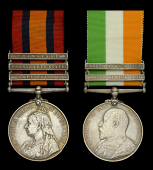 Pair: Private F. Larkins, Suffolk Regiment

Queen’s South Africa 1899-1902, 3 clasps, Cape Colony, Orange Free...