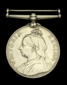 Volunteer Force Long Service Medal, V.R. (3329 Pte H. Proctor. 2nd V.B. Suffolk Regt) impressed naming, very fine	...