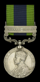 India General Service 1908-35, 1 clasp, Malabar 1921-22 (5819472 Pte. E. F. Pipe. Suff. R.) naming double-struck in...