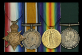 Four: Sergeant A. C. Woolnough, Suffolk Regiment

1914 Star (225 Sjt A. C. Woolnough. 1/4 Suff: R.); British War...