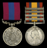 A Boer War D.C.M. pair awarded to Private C. Child, 2nd Battalion, Suffolk Regiment, who was taken prisoner of war...
