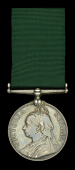 Volunteer Force Long Service Medal, V.R. (Pte H. Hewish. 3rd Vol: Batt: Suffolk Regt) engraved naming, minor edge...