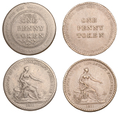 SUFFOLK, Lowestoft, John Chaston, Pennies, 1811 (2), 17.86g/6h (W 850), 19.24g/6h (W 851) [2]. First about very...
