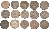 WARWICKSHIRE, Birmingham, ‘Birmingham and Sheffield Copper Co’, Pennies, 1812 (2), 23.67g/6h (W 163), 20.39g/6h...