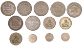 YORKSHIRE, Hull, John Picard, Pennies, 1812 (7), 17.21g/12h, 17.17g/12h (both W 752), 18.51g/12h, 18.39g/12h (both W...