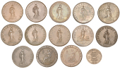 YORKSHIRE, Sheffield, Samuel Hobson & Son, Pennies, 1812 (2), 23.66g/6h, 22.50g/6h (both W 975); Longden & Gregory...